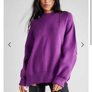 Worn once. Free people easy street tunic. Purple